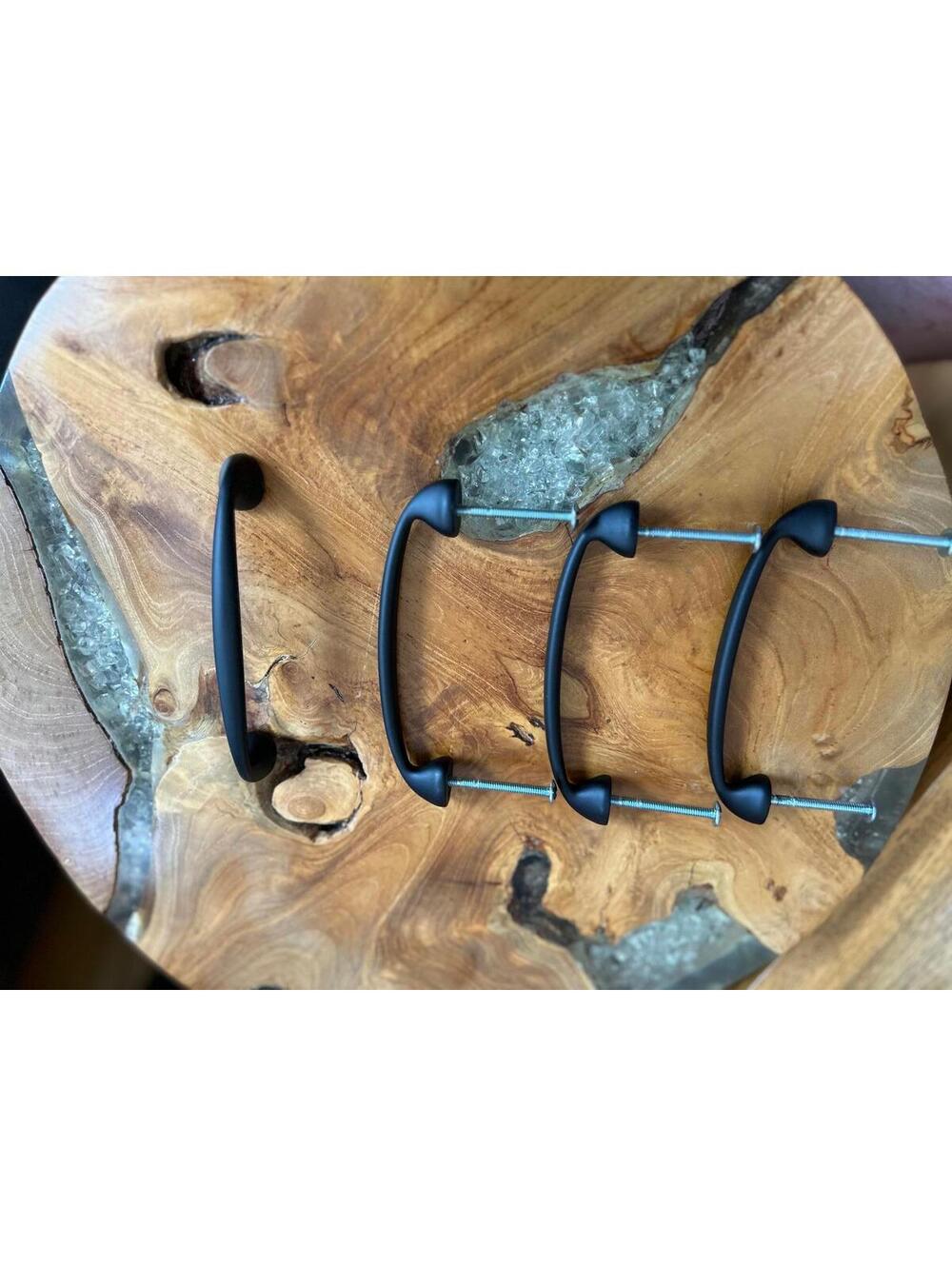 Matte Black Cabinet Pull Handles - Set of 4